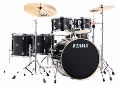 Tama Imperialstar Hairline Black Rock Set II - Ensemble a percussion avec cymbales