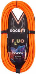 Bespeco ROCKIT FLUO Orange 4,5 m - Câble d'instrument