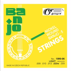 Gorstrings Banjo 19BNI-06 0920w + D - Cordes pour banjo a cinq cordes