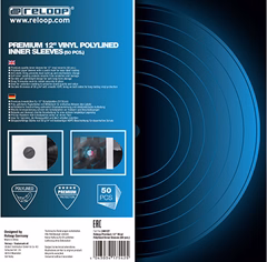 Reloop Premium 12'' Vinyl Polylined Inner Sleeves - Pochette pour vinyles