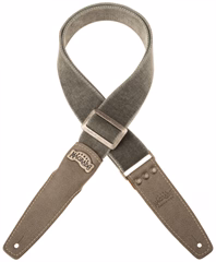 Magrabò Stripe SS Cotton Washed Grey 5 cm, Aged Granite - Sangle de guitare