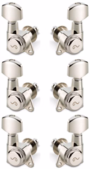 Schaller M6 135 3 left + 3 right Nickel Locking 21,0 - Mécanique de guitare 