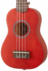 Cascha HH 3961 Soprano Ukulele Set Red - Ukulélé acoustique
