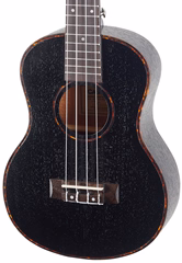 Cascha HH 2305 Premium Mahogany Ukulele Set Black - Ukulélé acoustique
