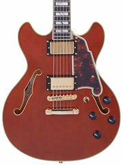 D'Angelico Excel Mini DC Viola - Guitare semi acoustique