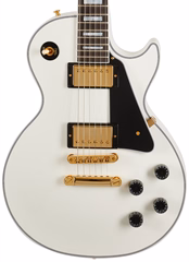 Gibson Custom Shop Les Paul Custom w/ Ebony Fingerboard Gloss Alpine White - Guitare électrique