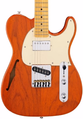 G&L Tribute ASAT Classic Bluesboy Semi-Hollow Clear Orange MP - Guitare électrique