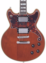 D'Angelico Deluxe Brighton Matte Walnut - Guitare électrique