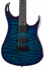Sterling by Music Man John Petrucci JP150D QM Cerulean Paradise - Guitare électrique