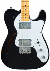 Fender 1974 Thinline Telecaster Custom Color Black - Guitare électrique