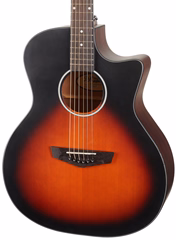 D'Angelico Gramercy LS Grand Auditorium CE Satin Vintage Sunburst - Guitare électroacoustique