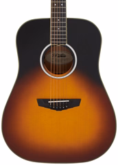 D'Angelico Lexington Dreadnought E Vintage Sunset - Guitare électroacoustique
