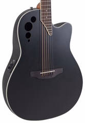 Applause AE44II Mid Cutaway Black Satin - Guitare électroacoustique