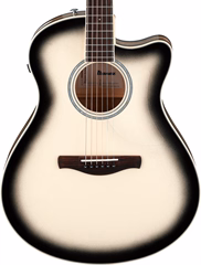 Ibanez AAM370M1CE Transparent Panda - Guitare électroacoustique