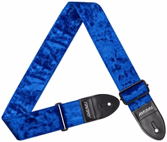 Amumu Velvet Electric Blue - Sangle de guitare