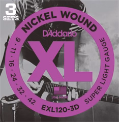 D'Addario EXL120-3D - Húrok elektromos gitárra