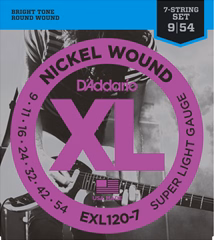 D'Addario EXL120-7 - 7 húros elektromos gitár húrok