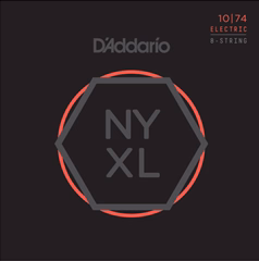 D'Addario NYXL1074 - 8 húros elektromos gitár húrok