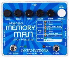 Electro-Harmonix Stereo Memory Man With Hazarai - Gitáreffekt