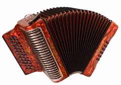 Hohner Corona II XTREME FBbEb, red - Diatonikus tangóharmonika