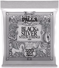 Ernie Ball 2406 Ernesto Palla Black & Silver - Nylon húrok klasszikus gitárra