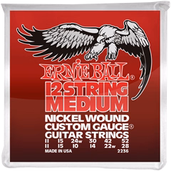 Ernie Ball 2236 Nickel Wound 12-String Medium - 12 húros elektromos gitár húrok