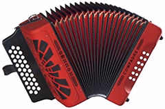 Hohner Compadre ADG, red - Diatonikus tangóharmonika