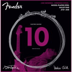 Fender Hendrix Voodoo Child Bullet Nickel Plated Steel 10-38 - Húrok elektromos gitárra