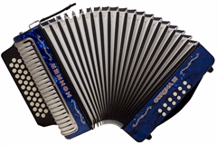 Hohner Corona III BbEbAb, dark blue - Diatonikus tangóharmonika