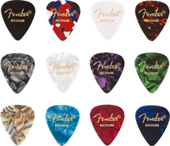 Fender 351 Celluloid Picks Medley Medium