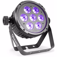 BeamZ BT280 LED Flat Par 7x10W 6in1 RGBWA-UV - LED PAR reflektor