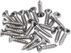 Fender Control Plate Mounting Screws Chrome - Gitár tartozék