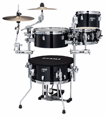 Tama Cocktail-JAM Mini Kit Hairline Black - Dobszett cintányérokkal