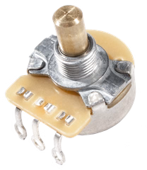 Fender Pure Vintage 1 Meg Linear Solid Shaft Control with Mounting Hardware - Potenciométer