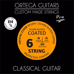 Ortega NYP44EH - Nylon húrok klasszikus gitárra