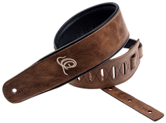 Ortega Leather Strap Vintage Cognac - Gitár hevederek