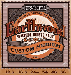 Ernie Ball 2143 Earthwood Phosphor Bronze Strings Custom Medium - Fém húrok akusztikus gitárra