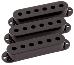 Fender Pickup Covers, Stratocaster Black - Gitár tartozék