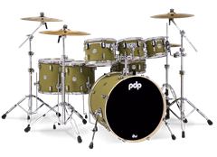 PDP Concept Maple 7 Piece Satin Olive FinishPly - Dobszett