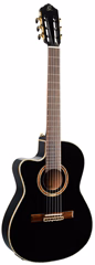 Ortega RCE138-T4BK-L - Balkezes elektroakusztikus klasszikus gitár