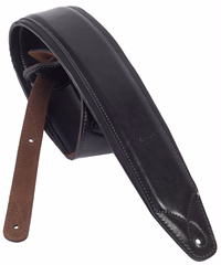 Amumu LE04-BK Leather Padded Strap - Gitár hevederek