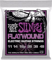 Ernie Ball 2590 Power Slinky Flatwound - Húrok elektromos gitárra