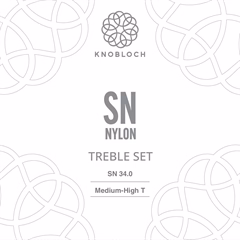 Knobloch ACTIVES SN Nylon Treble Set Medium-High Tension 34.0 - Nylon húrok klasszikus gitárra