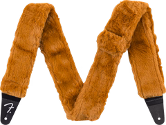 Fender Poodle Plush Strap Rust - Gitár hevederek