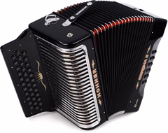 Hohner Corona II XTREME EAD, black - Diatonikus tangóharmonika