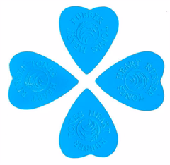 Timber Tones Rubber Tones Heart Blue Silicon 4-Pack - Pengetők