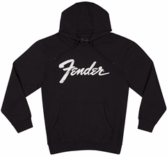 Fender Logo Date Back Hoodie Black M - Pulóver