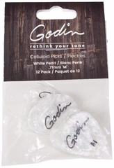Godin Guitar Picks Medium .71 mm White Pearl - Pengetők