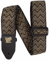 Ernie Ball Classic Jacquard Guitar/Bass Strap - Golden Waves	 - Gitár hevederek