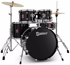 Premier Revolution 20" 5pc Drum Kit Black - Dobszett